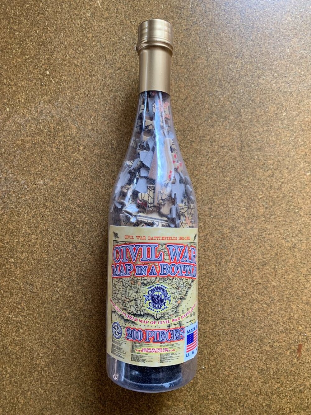 Civil War Puzzle in a Bottle - 200 Pieces